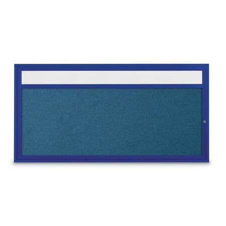 United Visual Products Slim Enclosed Corkboard, 36"x36", White Alum Frame/Cinnabar UVEB3636-WHITE-CINNABA